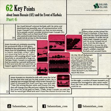 62 Key Points about Imam Husayn (A.S) and the Event of Karbala: Part 6