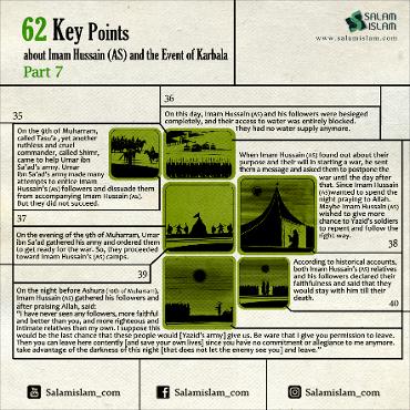 62 Key Points about Imam Husayn (A.S) and the Event of Karbala: Part 7